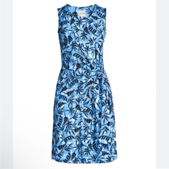 Nic + Zoe Coastal Vibes Blue Floral Dress Size S - Picture 4 of 10